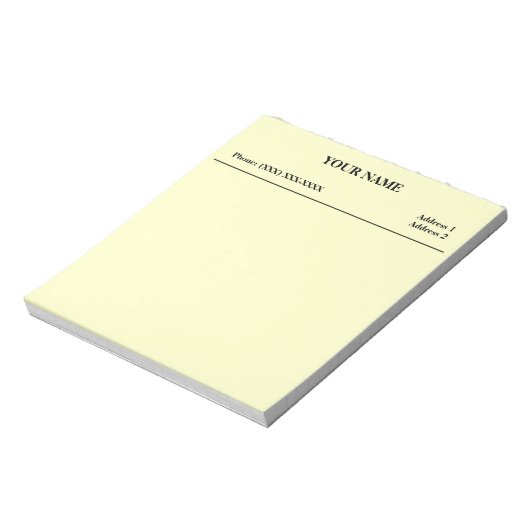 Clinic Memo Pad (wit) Notitieblok (Linkerzijde)
