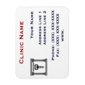 Clinic Promotionasl Magnet Sjabloon 1 Magneet (Verticaal)