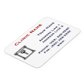 Clinic Promotionasl Magnet Sjabloon 1 Magneet (Linkerzijde)