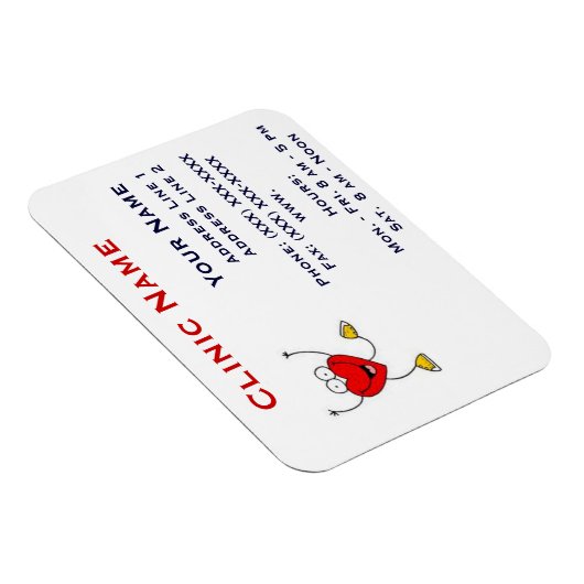 Clinic Promotionl Magnet - Horizonttl/Dansende Har Magneet (Rechterzijde)