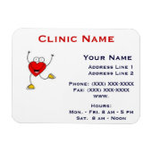 Clinic Promotionl Magnet - Horizonttl/Dansende Har Magneet (Horizontaal)