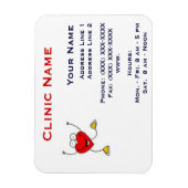 Clinic Promotionl Magnet - Horizonttl/Dansende Har Magneet (Verticaal)