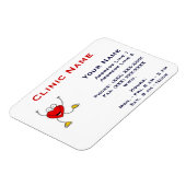 Clinic Promotionl Magnet - Horizonttl/Dansende Har Magneet (Linkerzijde)