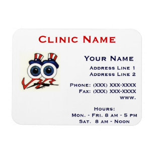 Clinic Promotionl Magnet - Horizonttl/Happy Eyes Magneet