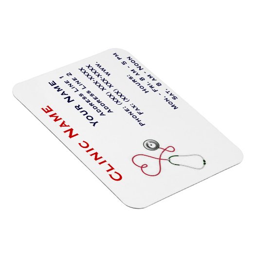 Clinic Promotionl Magnet -Horizonttl/Heart Dr. Magneet (Rechterzijde)