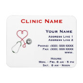 Clinic Promotionl Magnet -Horizonttl/Heart Dr. Magneet (Horizontaal)