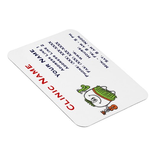 Clinic Promotionl Magnet - Horizonttl/Hoola Tooth Magneet (Rechterzijde)