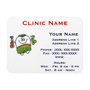 Clinic Promotionl Magnet - Horizonttl/Hoola Tooth Magneet
