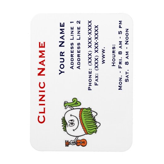 Clinic Promotionl Magnet - Horizonttl/Hoola Tooth Magneet (Verticaal)
