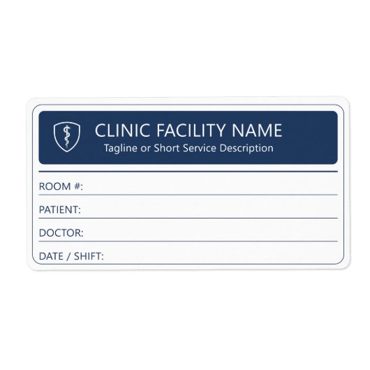 Clinic Room Patient Doctor Healthcare Labels (Voorkant)