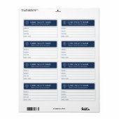 Clinic Room Patient Doctor Healthcare Labels (Full Sheet)