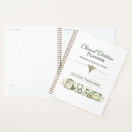 Clinical Dietitian Planner Patient &Practice Notes (Display)