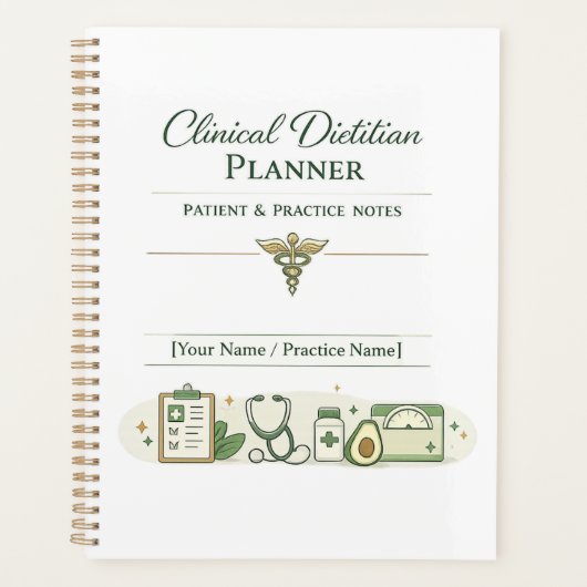 Clinical Dietitian Planner Patient &Practice Notes (Voorkant)