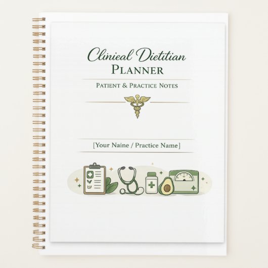 Clinical Dietitian Planner Patient &Practice Notes (Voorkant)