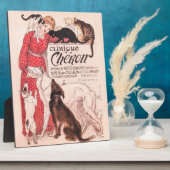 Clinique Cheron  Dog Cat Steinlen Poster Fotoplaat (Zijkant)