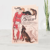 Clinique Cheron Dog Cat Steinlen Poster Kaart (Voorkant)