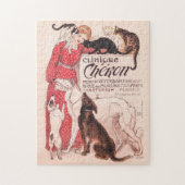 Clinique Cheron  Dog Cat Steinlen Poster Legpuzzel (Verticaal)