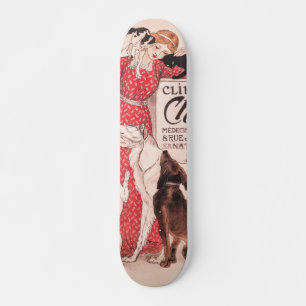Clinique Cheron  Dog Cat Steinlen Poster Persoonlijk Skateboard