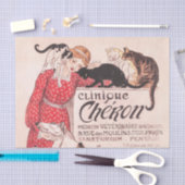 Clinique Cheron  Dog Cat Steinlen Poster Tissuepapier (Craft)