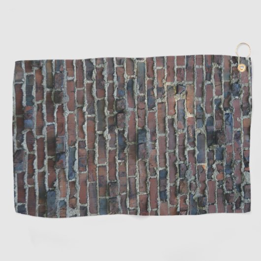 Clinker Brick met een zwelende mortierhanddoek 2 Golfhanddoek (Horizontaal)