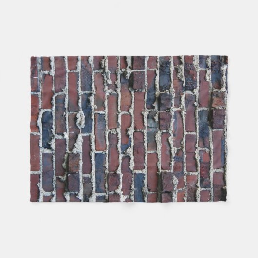 Clinker Brick met sluipband Fleece Deken (Voorkant (Horizontaal))