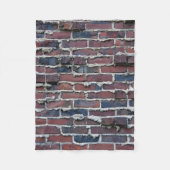 Clinker Brick met sluipband Fleece Deken (Voorkant)