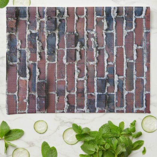 Clinker Brick met zwelende Mortar Kitchen Towelen Theedoek (Gevouwen)