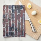 Clinker Brick met zwelende Mortar Kitchen Towelen Theedoek (Quarter Fold)