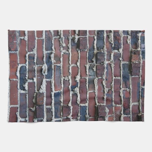 Clinker Brick met zwelende Mortar Kitchen Towelen Theedoek (Horizontaal)