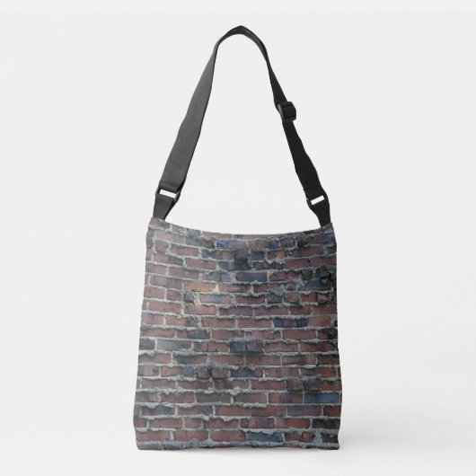 Clinker Brick Print Cross Body Bag Crossbody Tas (Voorkant)