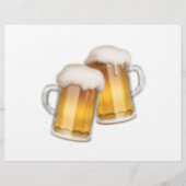 Clinking Beer Mokken - Emoji Flyer (Voorkant)