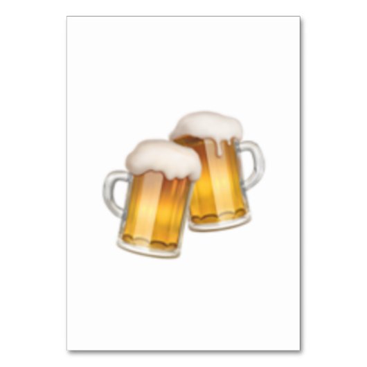 Clinking Beer Mokken - Emoji Kaart (Voorkant)