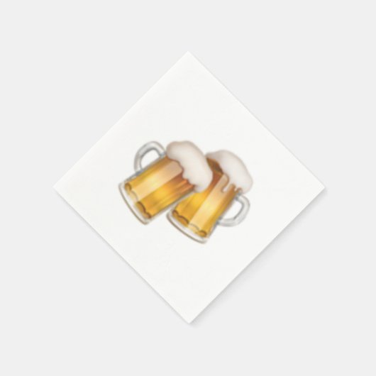 Clinking Beer Mokken - Emoji Servetten (Hoek)