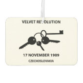 Clinking keys - velvet revolution symbol luchtverfrisser (Achterkant)