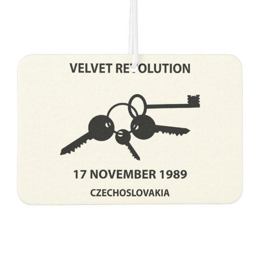 Clinking keys - velvet revolution symbol luchtverfrisser (Voorkant)