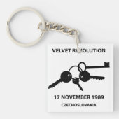 Clinking keys - velvet revolution symbol sleutelhanger (voorkant)