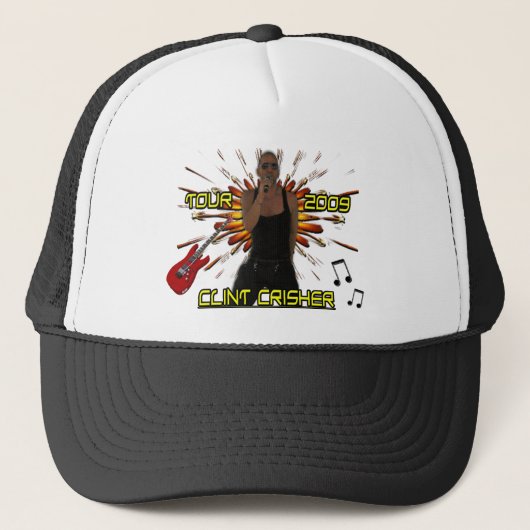 Clint Crisher 2009 voor/achter Trucker Pet (Voorkant)
