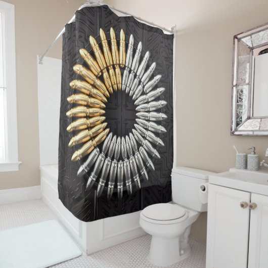 Clint Eastwood Bullet Actie Douche Fun Play Douchegordijn (In situ)