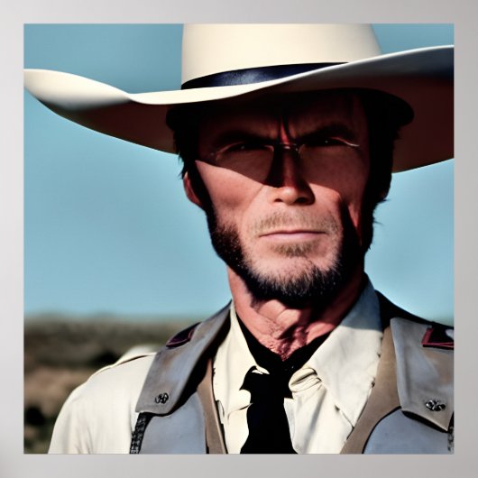 Clint Eastwood Poster (Voorkant)