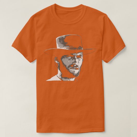 Clint Eastwood Zwart-Wit T-shirt (Design voorkant)