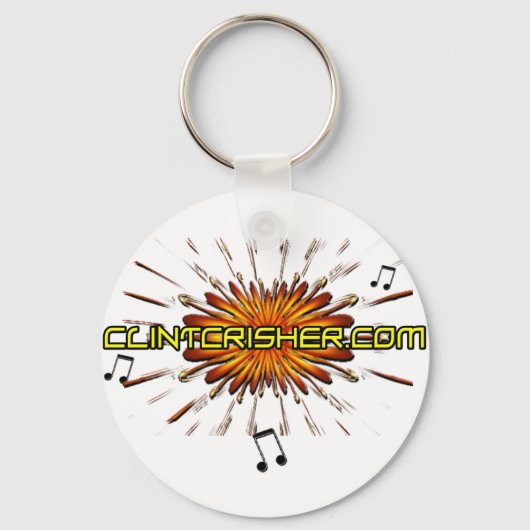 ClintCrisher.com Sleutelhanger (Voorkant)