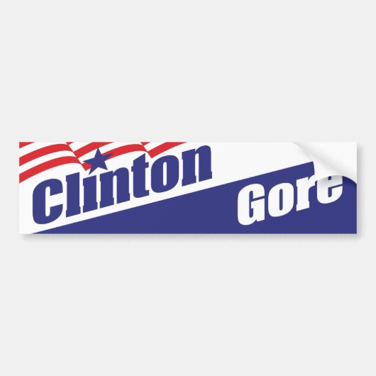 Clinton 1992 Bumpersticker (Voorkant)