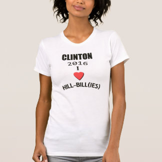 Clinton 2016 Ik hou van Hill-Bill(s) T-shirt