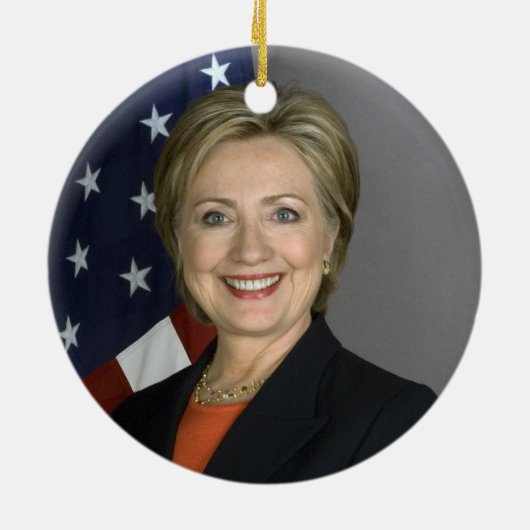 Clinton 2016 Ornament kerstboom (Achterkant)