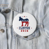 CLINTON 2016 ROCKWELL -.png Ronde Button 4,0 Cm (In situ)