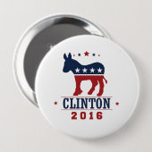 CLINTON 2016 ROCKWELL -.png Ronde Button 4,0 Cm (Voorkant /achterkant)