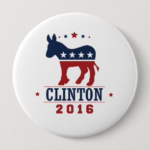 CLINTON 2016 ROCKWELL -.png Ronde Button 4,0 Cm