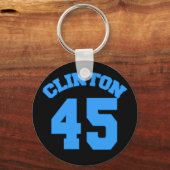 CLINTON 45 - Hillary voor President Sleutelhanger (Voorkant)