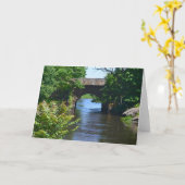Clinton Bridge Notecard Kaart (Gele Bloem)