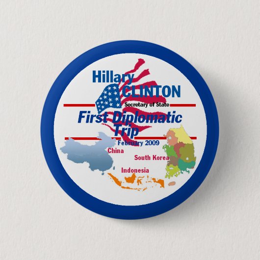 Clinton Diplomatic Button (Voorkant)